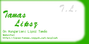 tamas lipsz business card